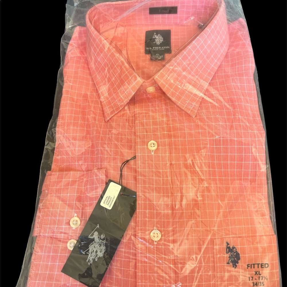 ❤️❤️Mens US POLO ASSOCIATION long sleeve dress shirt Size XL 17-17 1/2. 34/35❤️